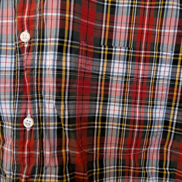 J.Crew Stretch Cotton Shirt, Plaid (Red, White +) - Picture 4 of 5